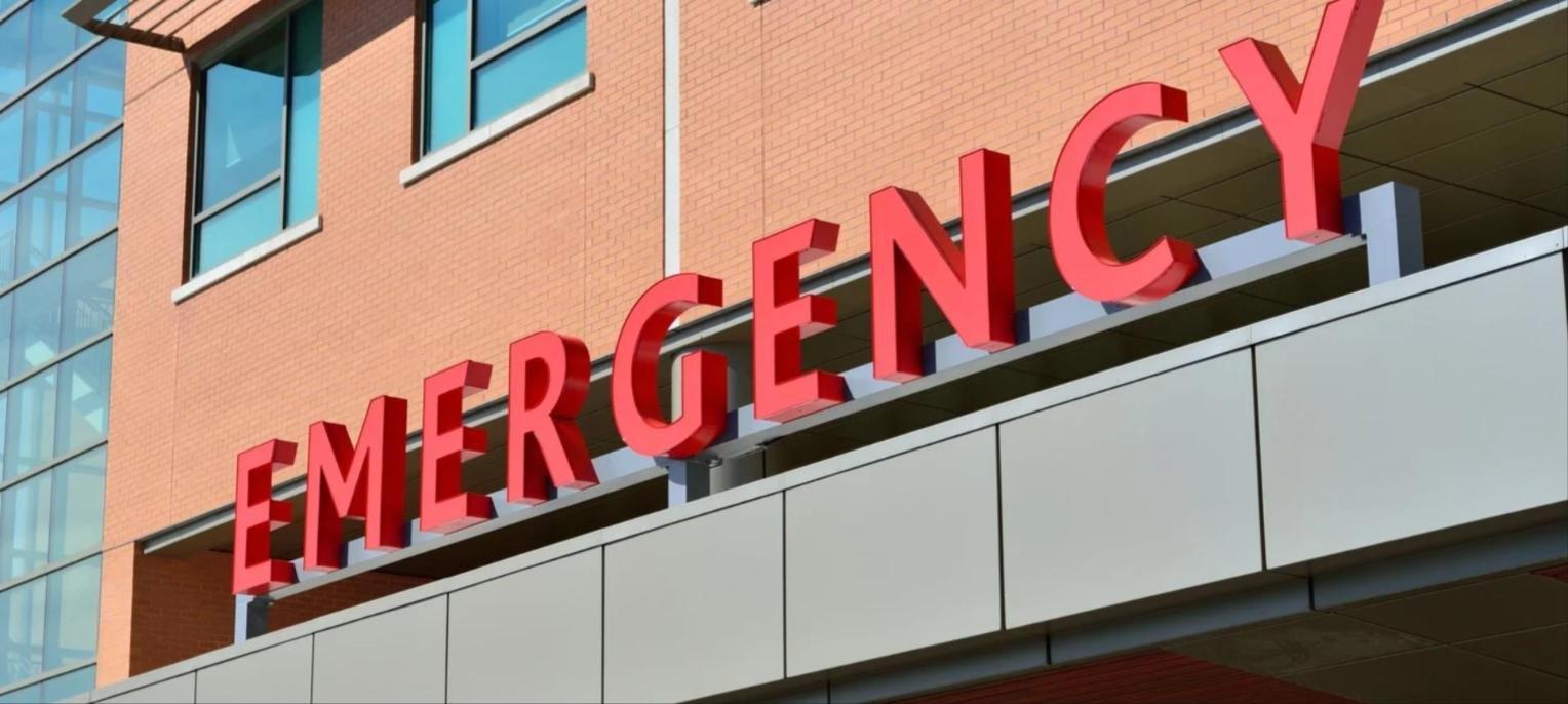 The emergency entrance of a hospital
